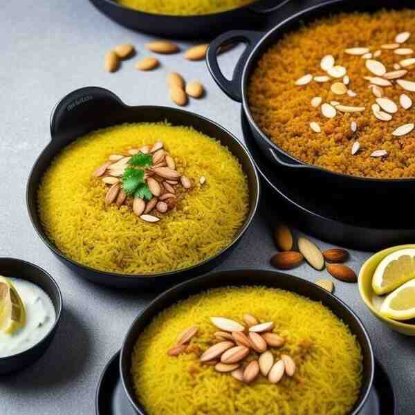 Рис поиндийски с лимоном и миндалем